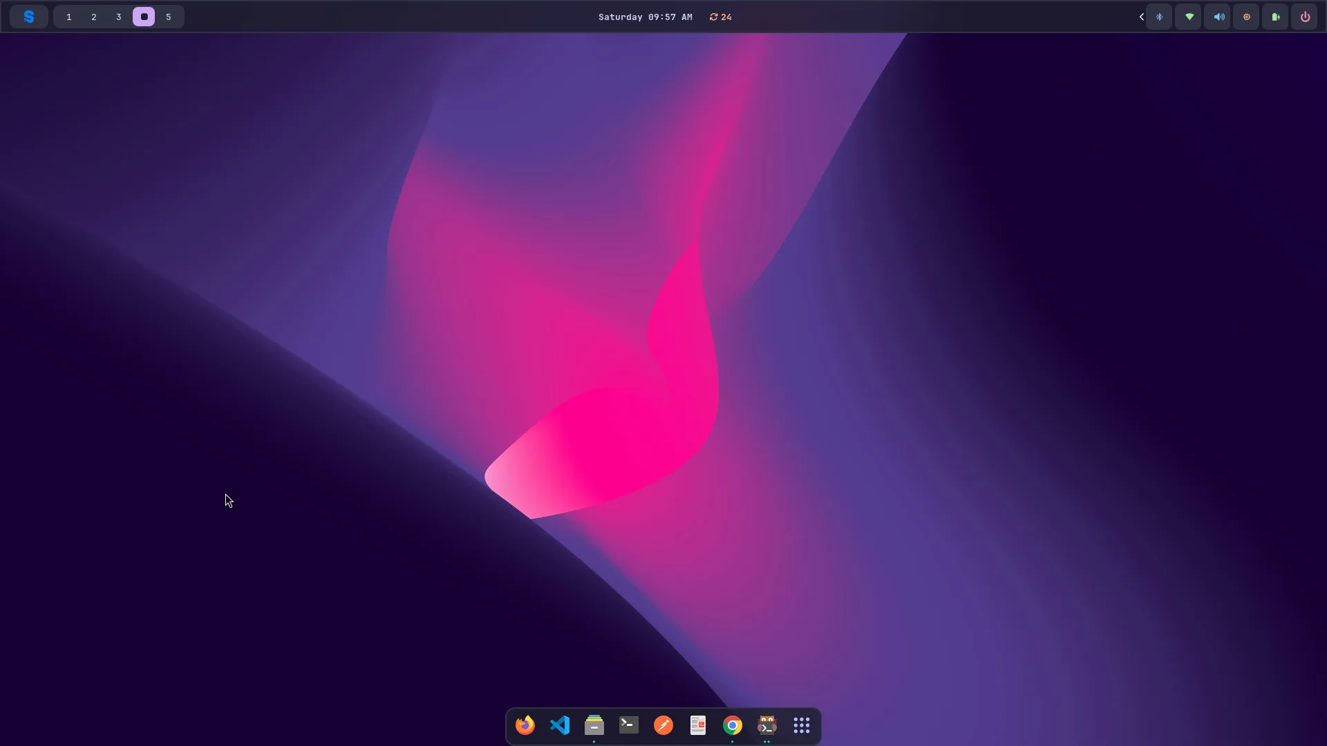 Theming recolors the whole desktop at once.